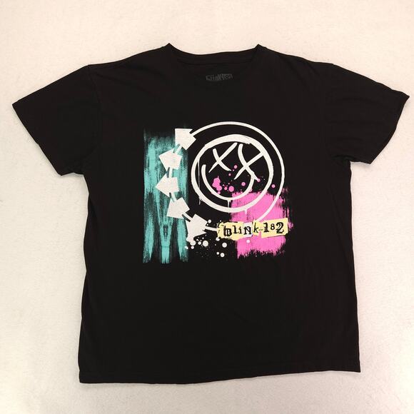 Blink 182 Band Short Sleeve Casual Graphic T-Shirt Adult Mens Size L Black - Picture 2 of 9